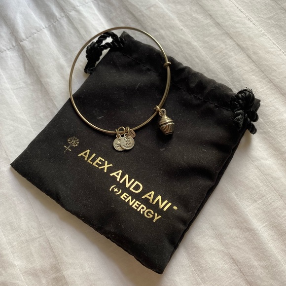 Alex and Ani Silver Cupcake Bracelet 🧁 - Picture 2 of 6